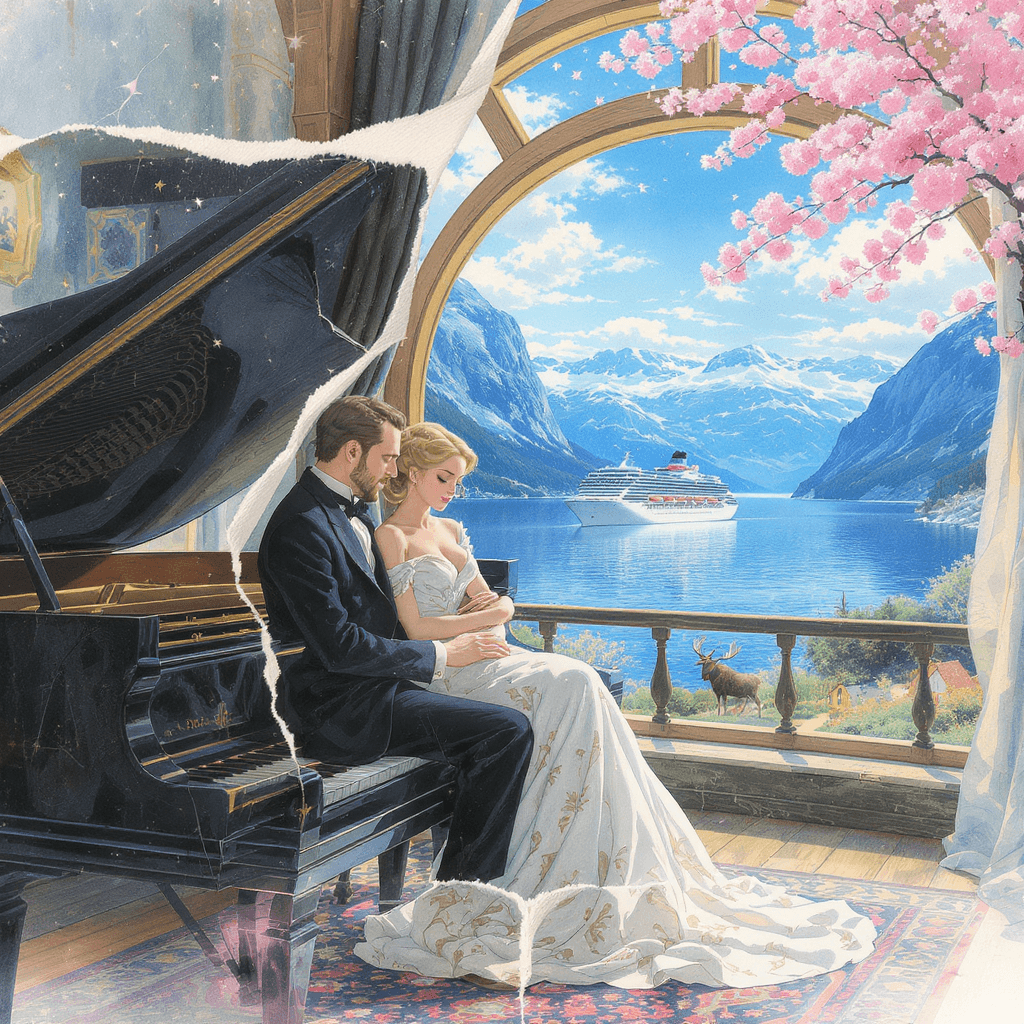 AI generated: A mesmerizing collaboration of artistic worlds, as if Studio Ghibli and Claude Monet had painted a m...