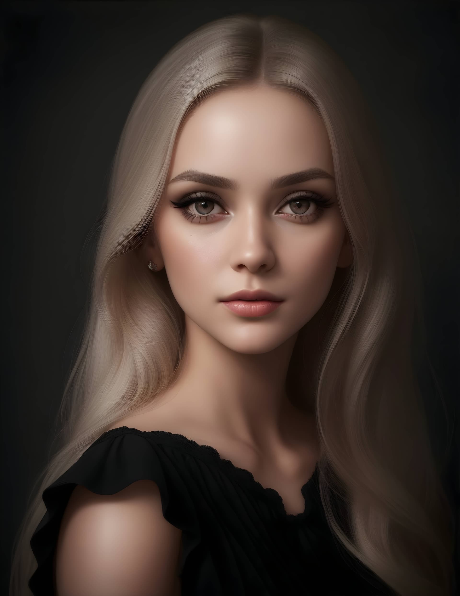 AI generated: Generate image of woman in the style of realism, with a precise and accurate depiction of reality th...