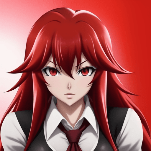 AI generated: Rias Gremory, perfect face, school, 
