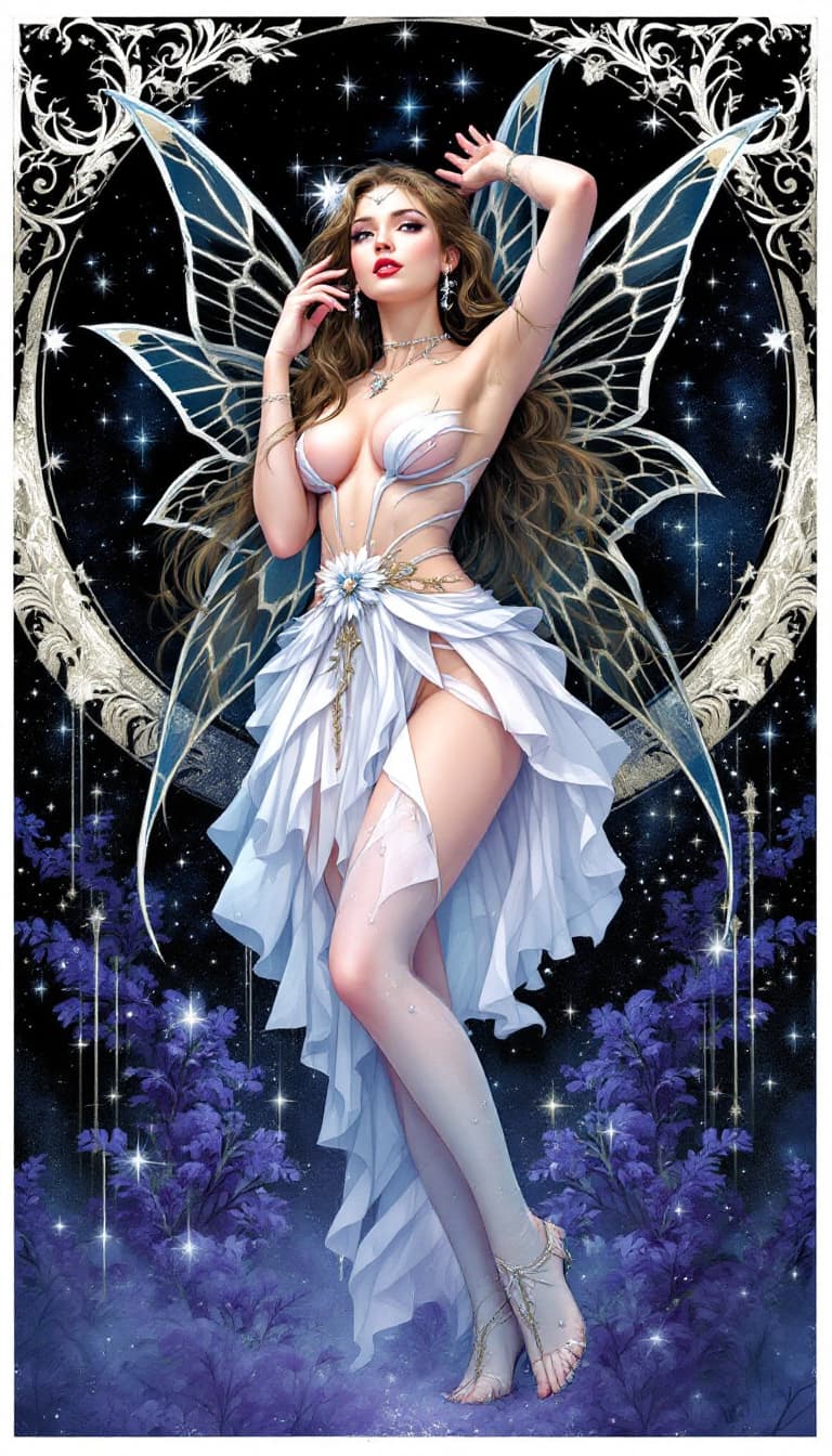 AI generated: fairy,full body, very fit body, looking at viewer.
