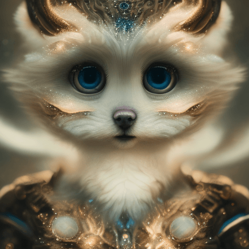 AI generated: cutest AND softest creature in the world| large doll like eyes| supernatural and otherworldly| highl...