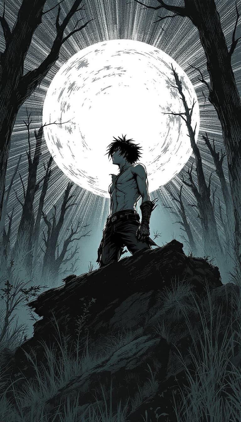 AI generated: Japanese Manga art of Eren Yeager