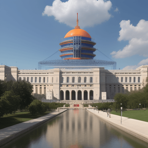 AI generated: palace of science for children