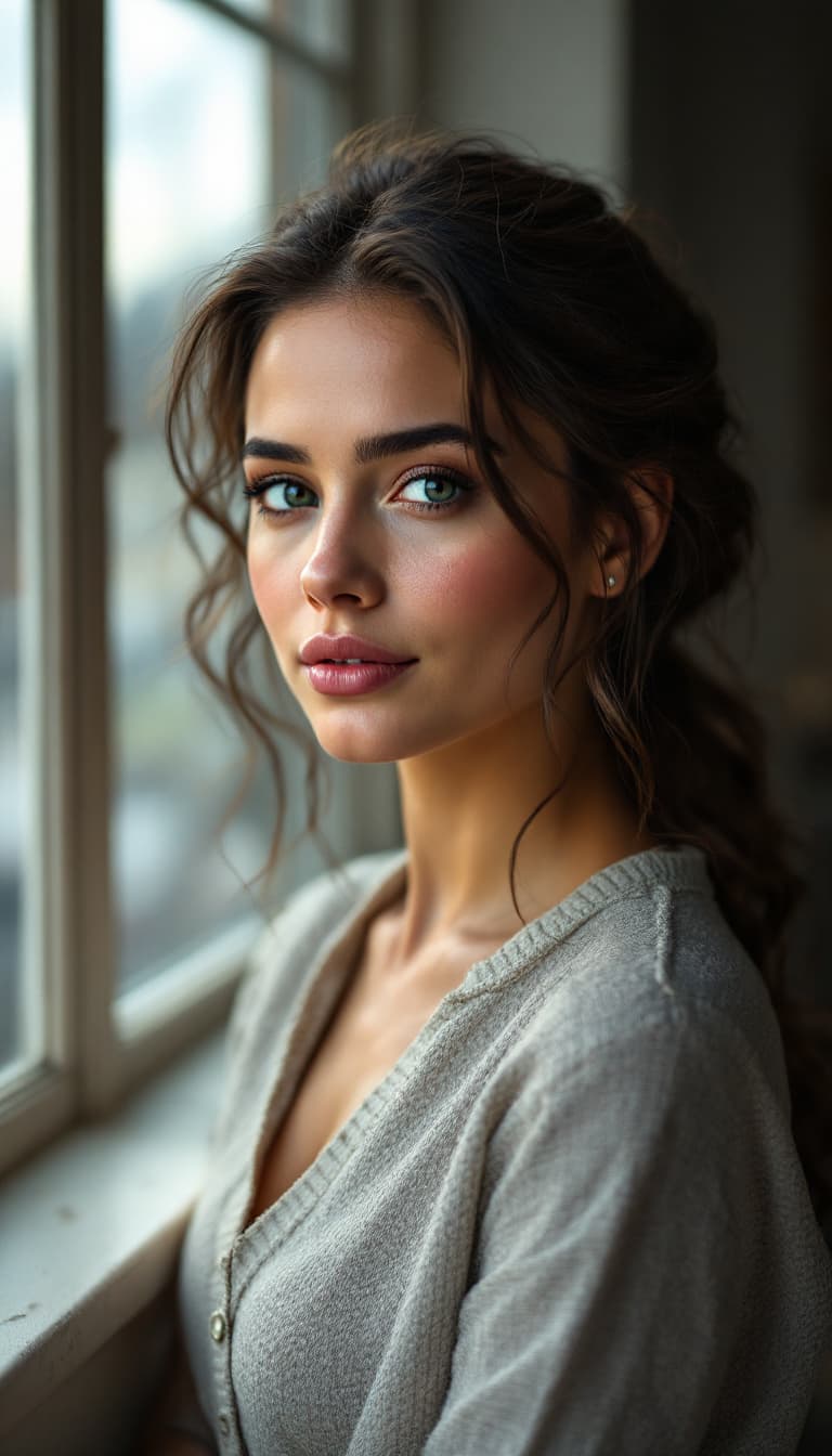 AI generated: high-resolution photo of Hayley Atwel, photorealistic, UHD, optimal photography, natural lighting, s...