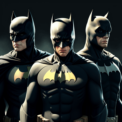 AI generated: batmans suits ,4 k, ultra hd