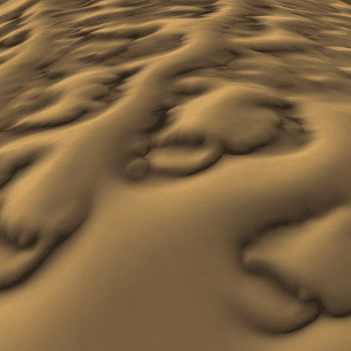 AI generated: quaternion fractal sandstone dunes