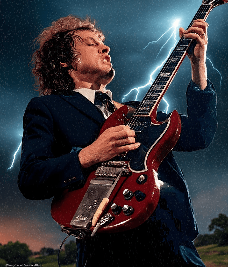 AI generated: ACDC song called THUNDERSTRUCK combined with outback story from Aboriginal Elders Ancestors about Na...