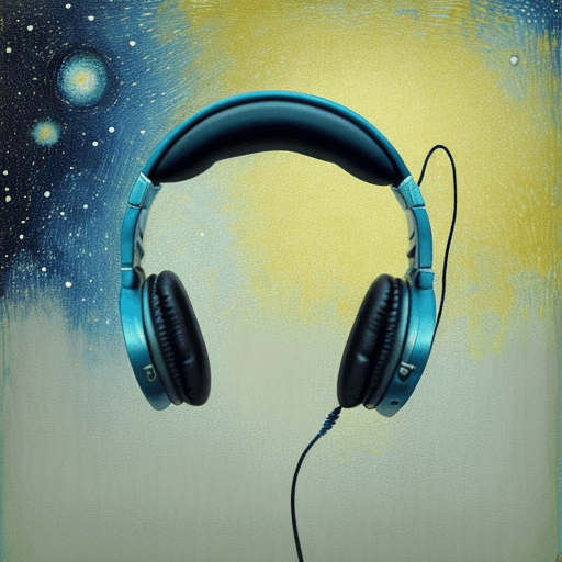 AI generated: Headphone floating, in the style of Van Gogh's Starry Night. --ar 45:56 --s 250