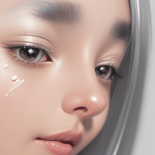 AI generated: what is summer's color, by Catallia Vasquez painting, shallow silver white, face close up, --s 400, ...