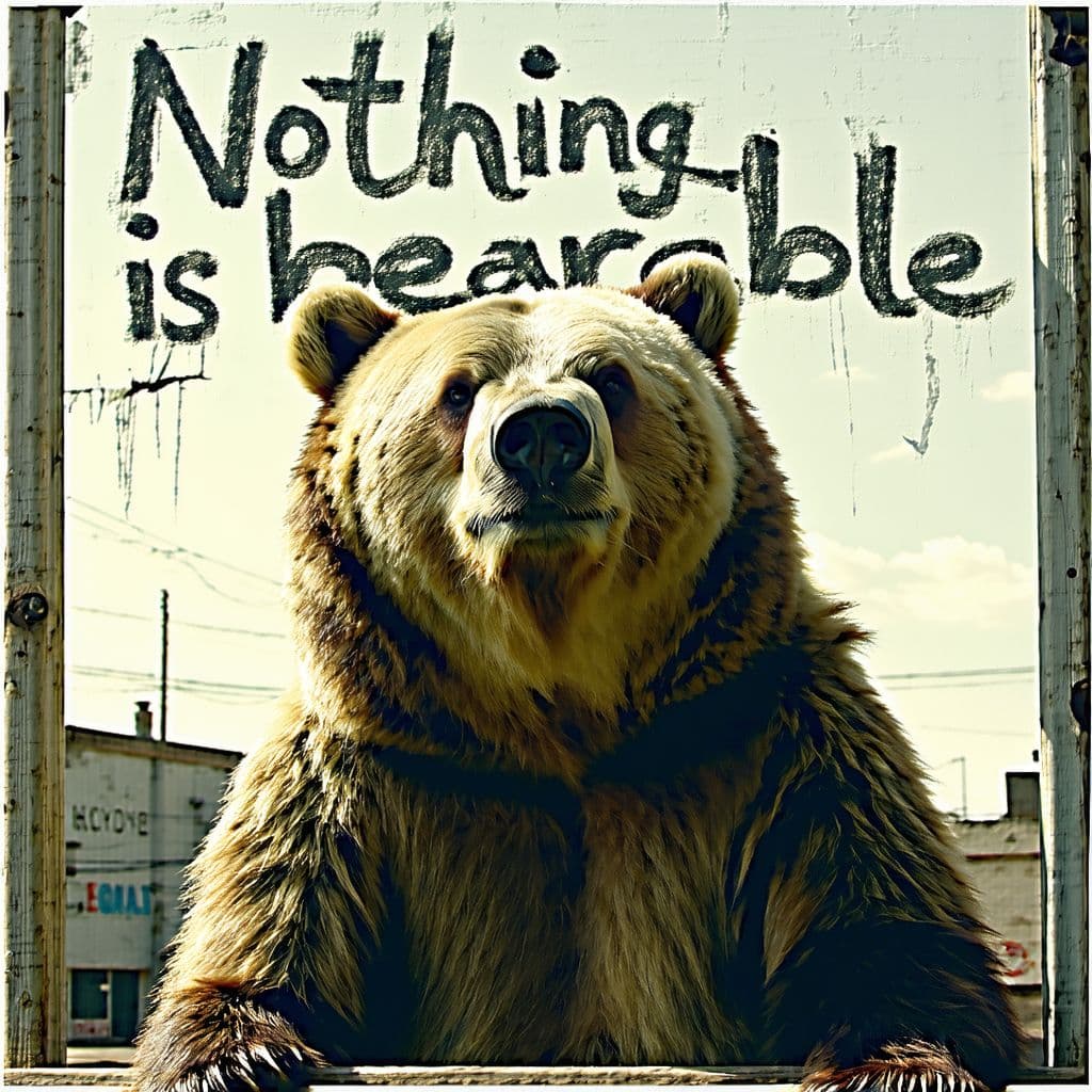 AI generated: nothing is bearable, the movie