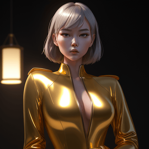 AI generated: eloquent fashion renders by julian, in the style of ilya kuvshinov, golden light, exotic realism, da...