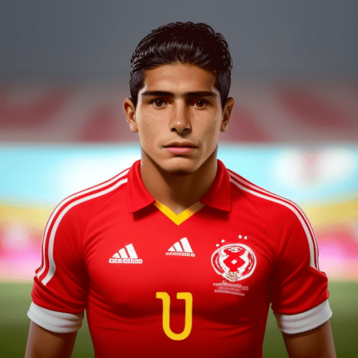 AI generated: jugador de fútbol peruano llamado Rodrigo con el doras 10