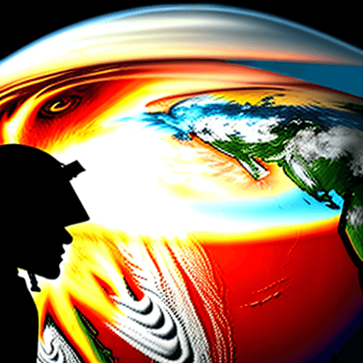 AI generated: global warming,Collapse,evacuation