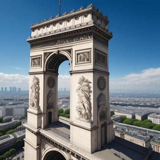 AI generated: uma advogada profissional de alto escalao com fundo de paisagem Paris frança