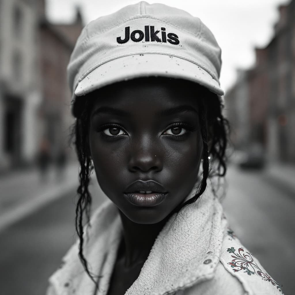 AI generated: dark skin girl 