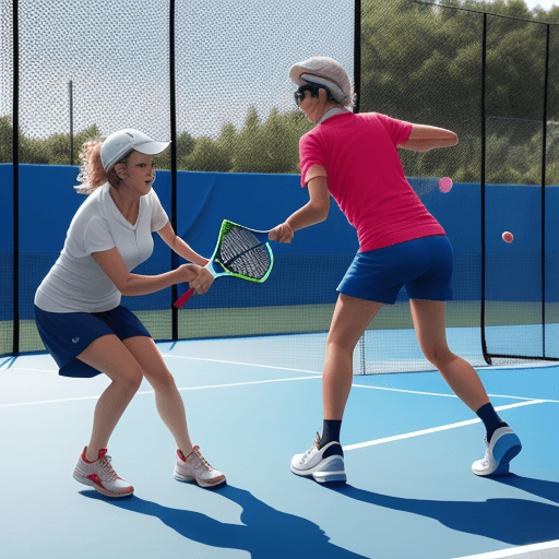 AI generated: adults played padel