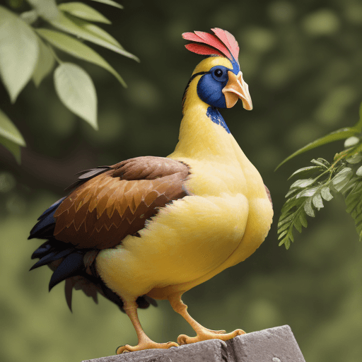AI generated: Un poussin jaune