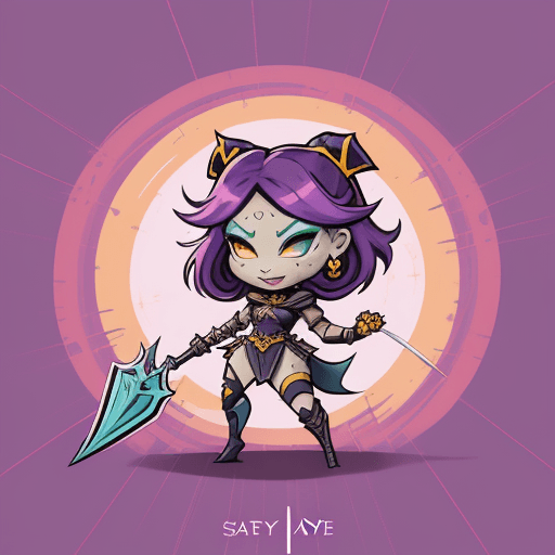 AI generated: Generate an image in the style of the 'Here to Slay' card game. The artwork should feature vibrant a...