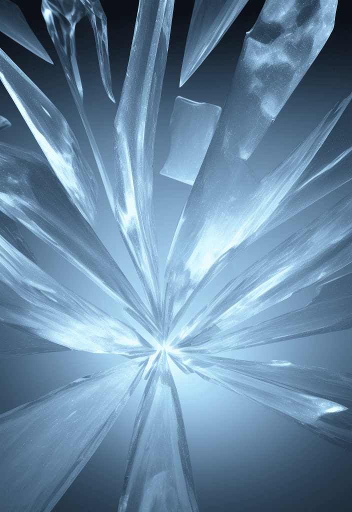 AI generated: crack ice background