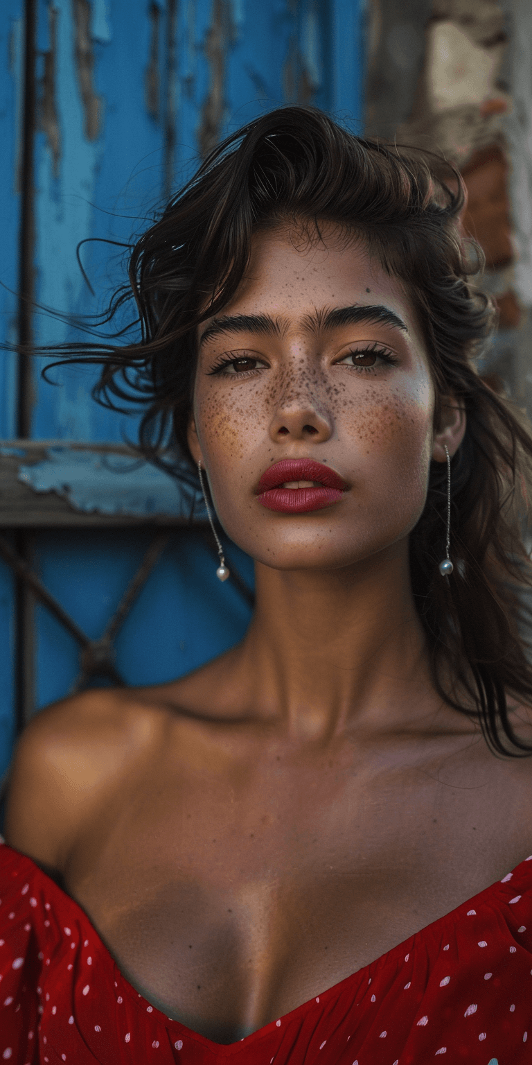 AI generated: high-resolution photo of a Spanish fashion supermodel, photorealistic, UHD, optimal photography, nat...
