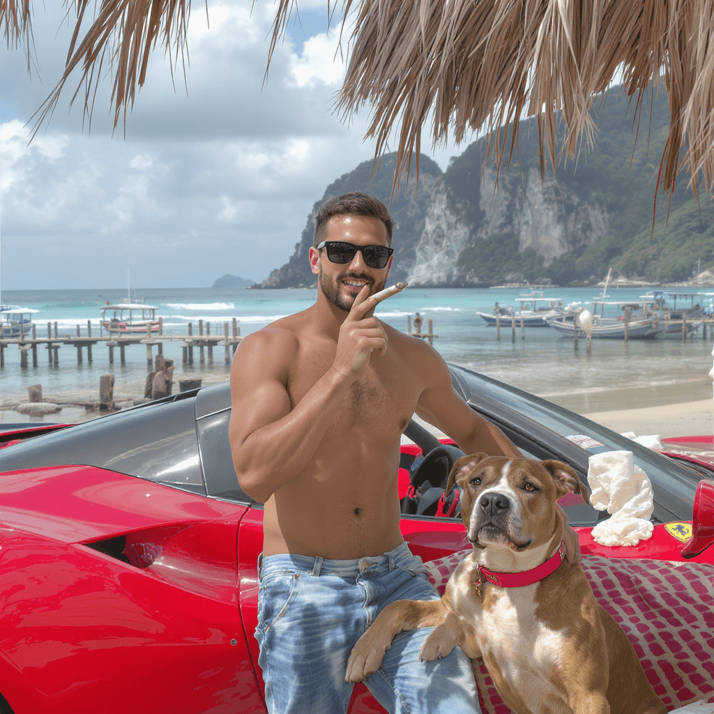 AI generated: um homem de 27 anos ganha muito dinheiro de repente porque virou artista usndo ia. entao ele ganha 2...