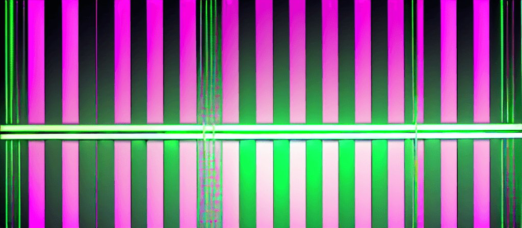 AI generated: 

BACKGROUND WITH GREEN, PINK NEON BARS. 8k