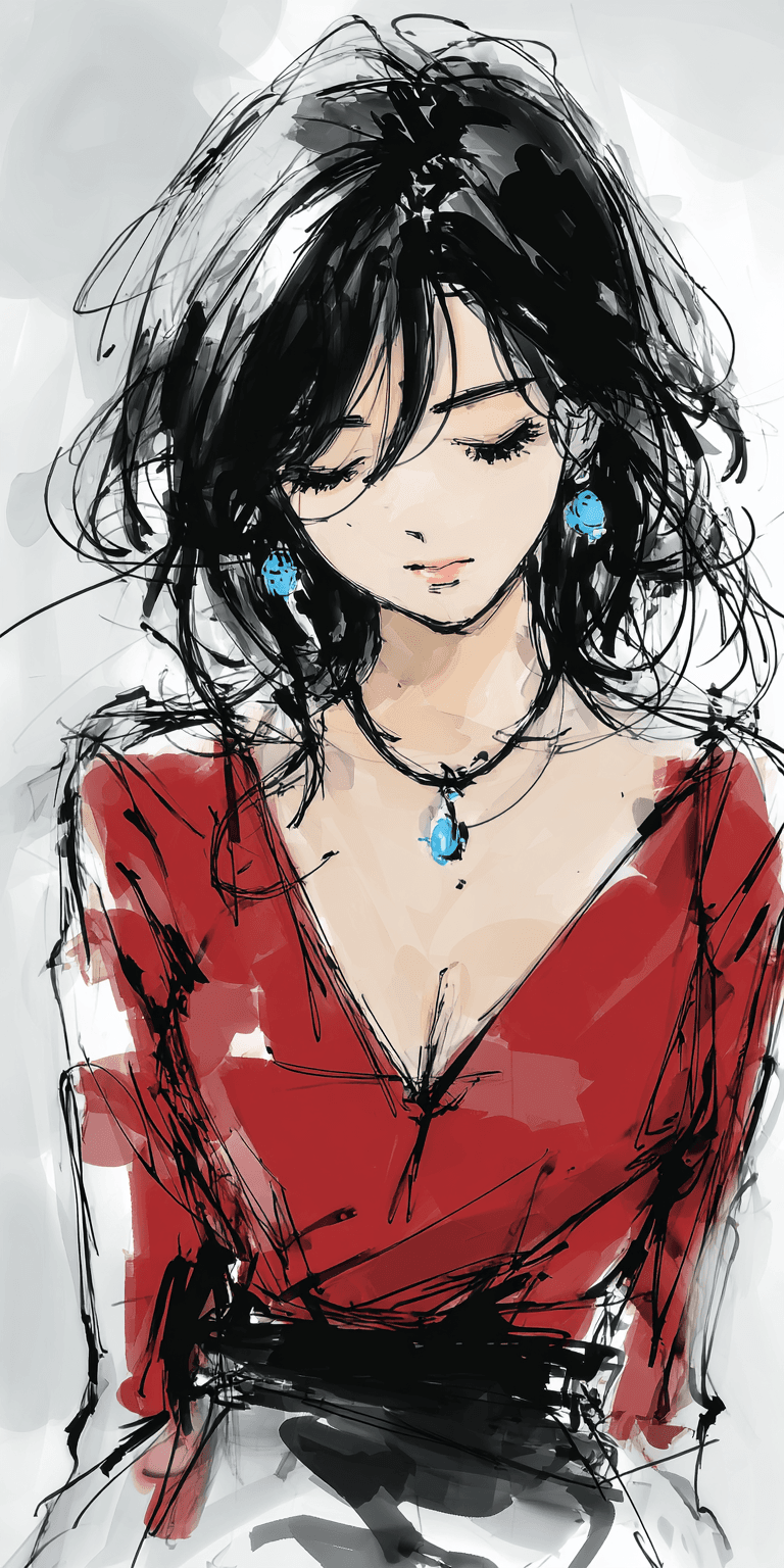 AI generated: painting, woman --chaos 75 --ar 1:2 --sref 3327681743 --profile oh3iyx5 --stylize 750