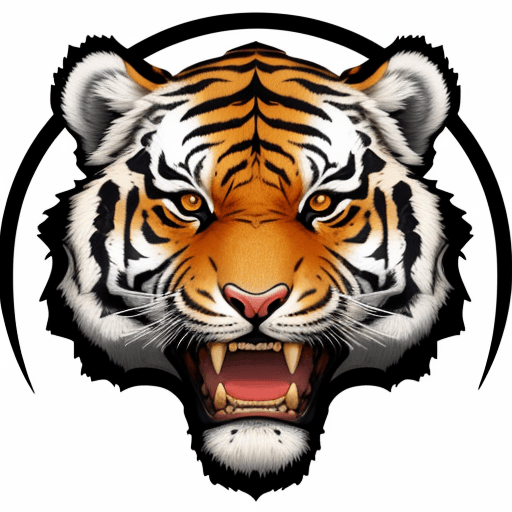 AI generated: tiger white logo very good 