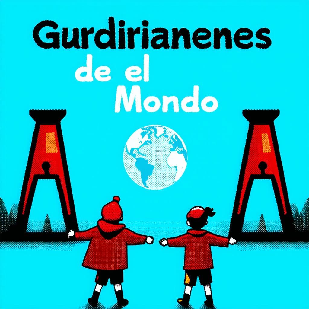 AI generated: Diseña un logo anagrama en el que esté escrito específicamente "Guardianes del Mundo". Quiero que ap...
