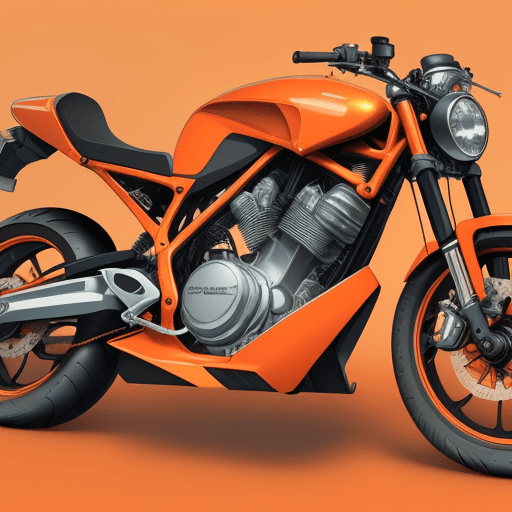 AI generated: Produce a detailed technical illustration of a Motocycle, showcasing a cutaway design that reveals i...