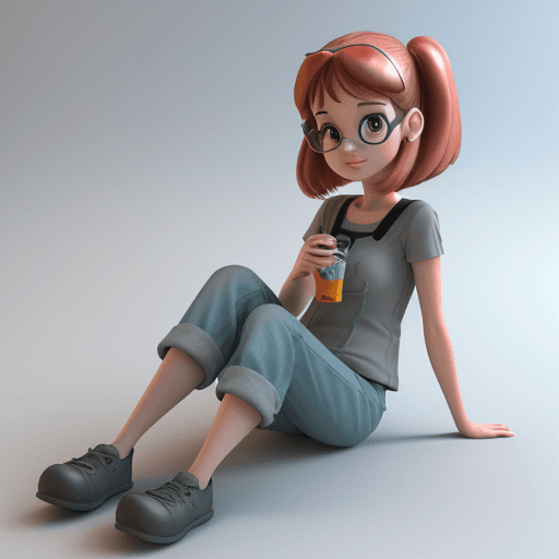 AI generated: 3d image, cute girl, in the style of Pixar --ar 1:2 --stylize 750