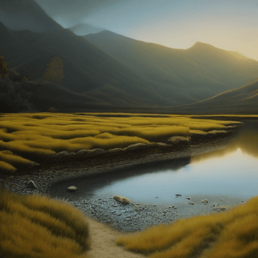 AI generated: Not everything is false, hyperrealist landscape