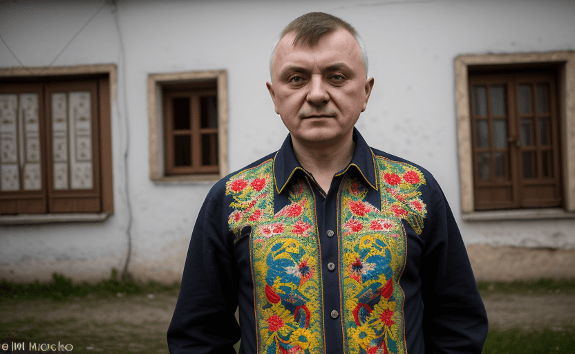 AI generated: the photo should show the Ukrainian writer Ivan Franko who has roughly 30 years old and dressed in a...