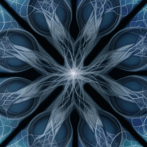 AI generated: abstract image of neurons for stained glass