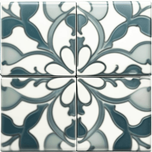 AI generated: pretty simple flower design--tile


