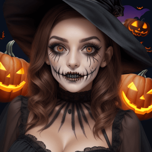 AI generated: Mascara imprimible y recortable para usar en halloween