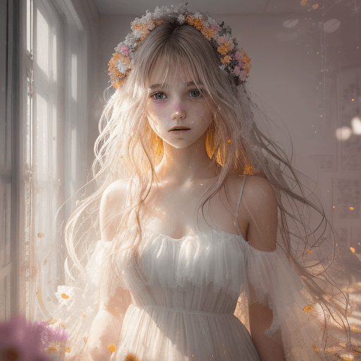 AI generated: Create a high-resolution, ultra-detailed masterpiece featuring a 22-year-old girl with messy hair. S...
