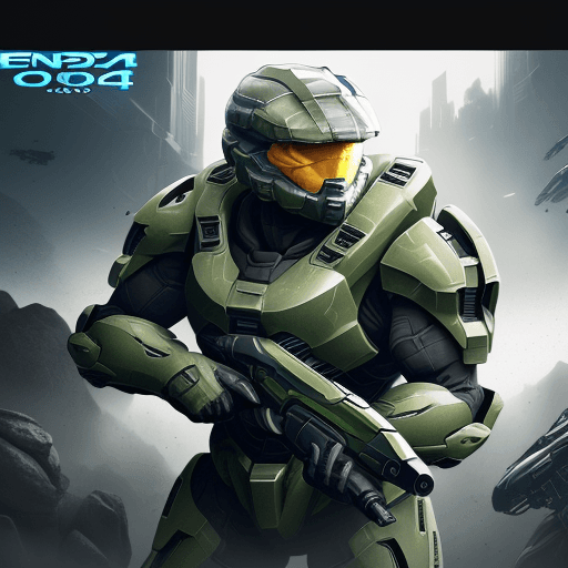 AI generated: fondo de halo 4K 1600 x 900