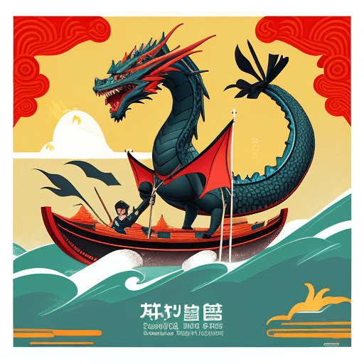 AI generated: Dragon Boat Festival Celebration Poster. --ar 68:128 --stylize 750 --v 5.2