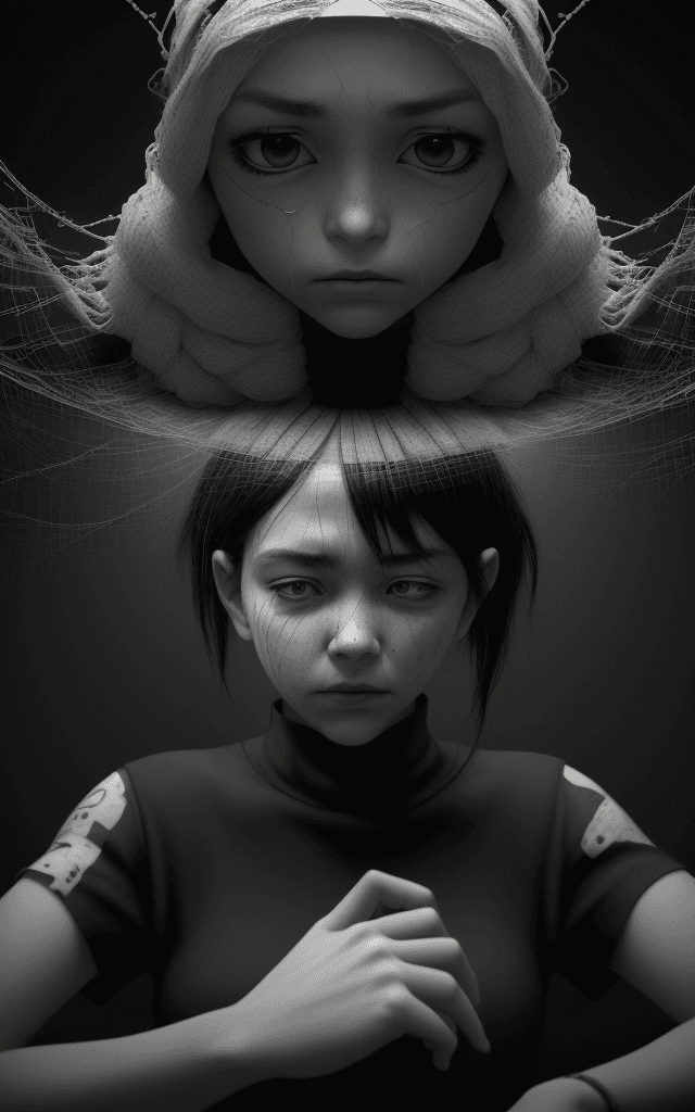 AI generated: B&W Masterpiece, In a world where connectivity is king, the sudden silence of severed communication ...