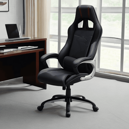 AI generated: Office chair inspired by sports car seat