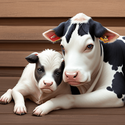 AI generated:    very pain full of like cow and dog 
