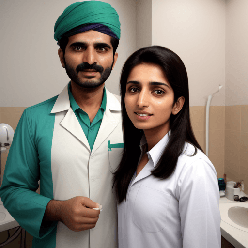 AI generated: a dentist in Pakistan 

