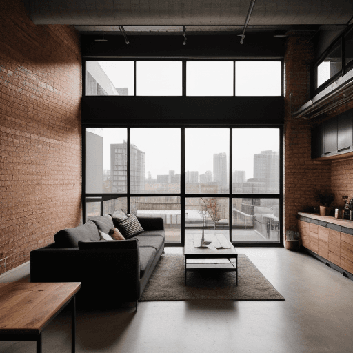 AI generated: high resolution photography interior design, interior design magazine, minimalist design, cosy atmos...