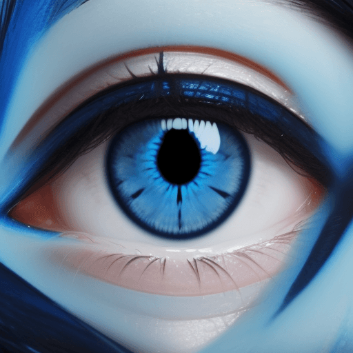 AI generated: Blue eye 