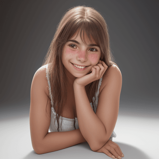 AI generated: a close up of a argentinian girl with a smile on their face, a character portrait by Maria van Ooste...