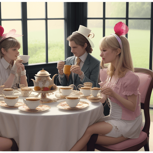 AI generated: tea party