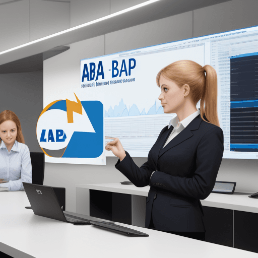 AI generated: LOGO SAP ABAP ERP SOFTWARE 