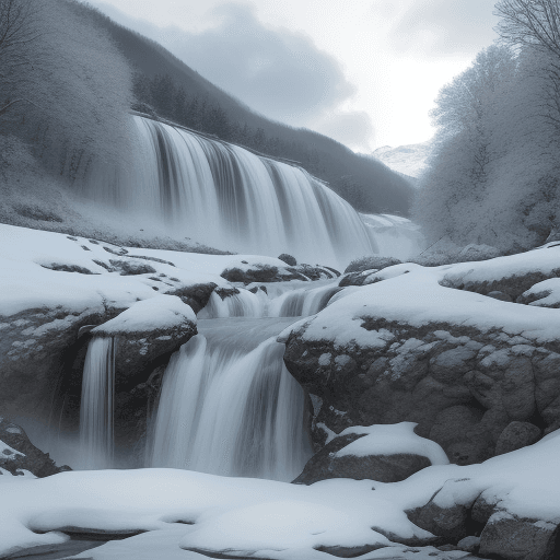 AI generated: Dorf-Setting: Zeige ein idyllisches Winterdorf mit schneebedeckten Häusern und festlich geschmückten...