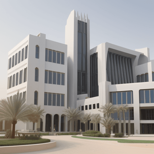 AI generated: College of engineering,3D printing technology,sustainability techniques, modern design in dubai